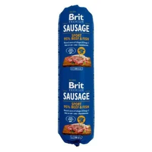 Brit Sausage -säästöpakkaus 24 x 800 g Naudanliha ja kala