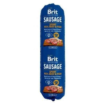 Brit Sausage -säästöpakkaus 24 x 800 g Naudanliha ja kala