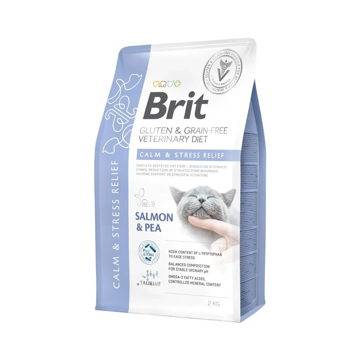 Brit Veterinary Diet Cat Grain Free Calm & Stress Relief Salmon & Pea