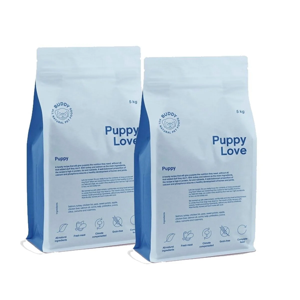 Buddy Petfoods Puppy Love 2×5 kg