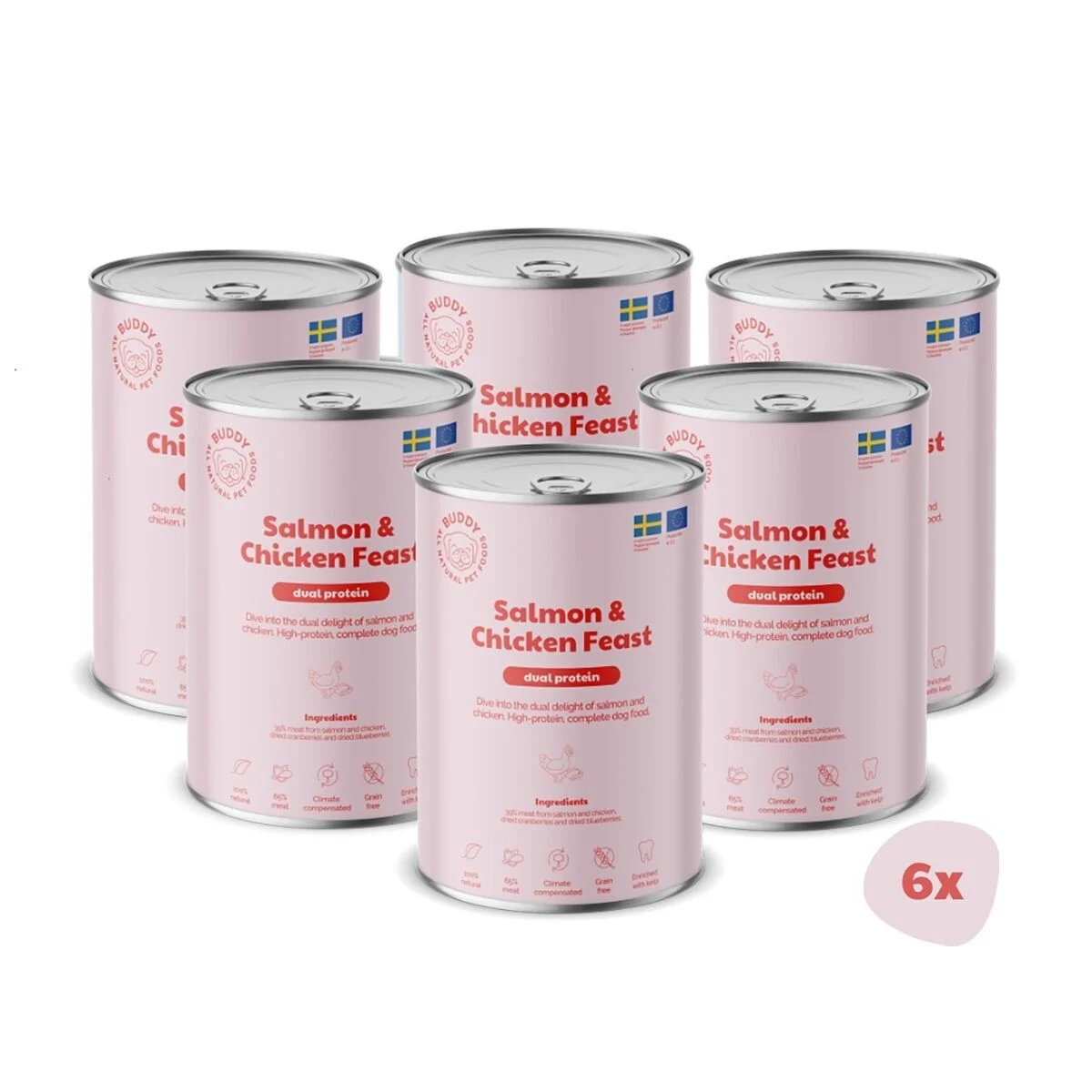 Buddy Salmon & Chicken Feast 400g
