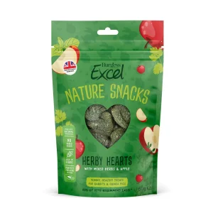 Burgess Excel Natures Snack Herby Hearts 60 g