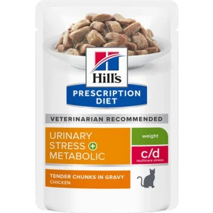 c/d Urinary Stress + Metabolic m盲rk盲ruoka 12x85g