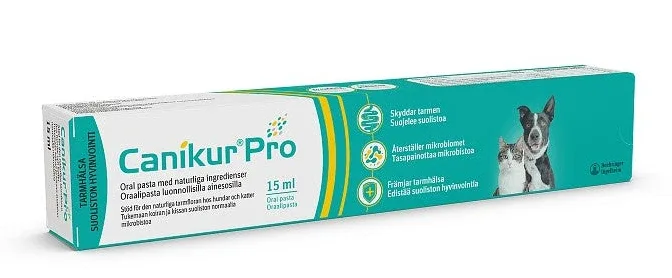 Canikur® Pro pasta – Maitohappobakteerivalmiste ruoansulatushäiriöiden ehkäisyyn ja hoitoon