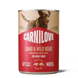 Carnilove Dog in Paté -säästöpakkaus 24 x 400 g karitsa & villisika