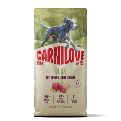 Carnilove True Fresh Junior Large Breeds ankka 12 kg