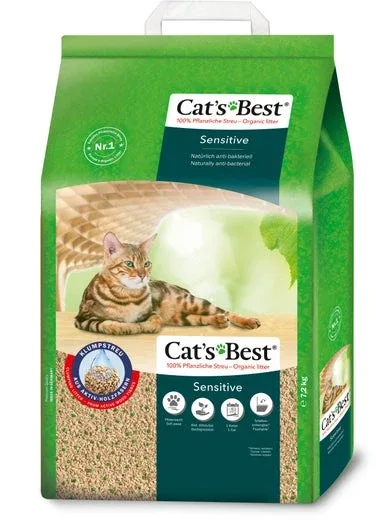 Cat’s Best Sensitive kissanhiekka 7,2kg/20l paakkuuntuva