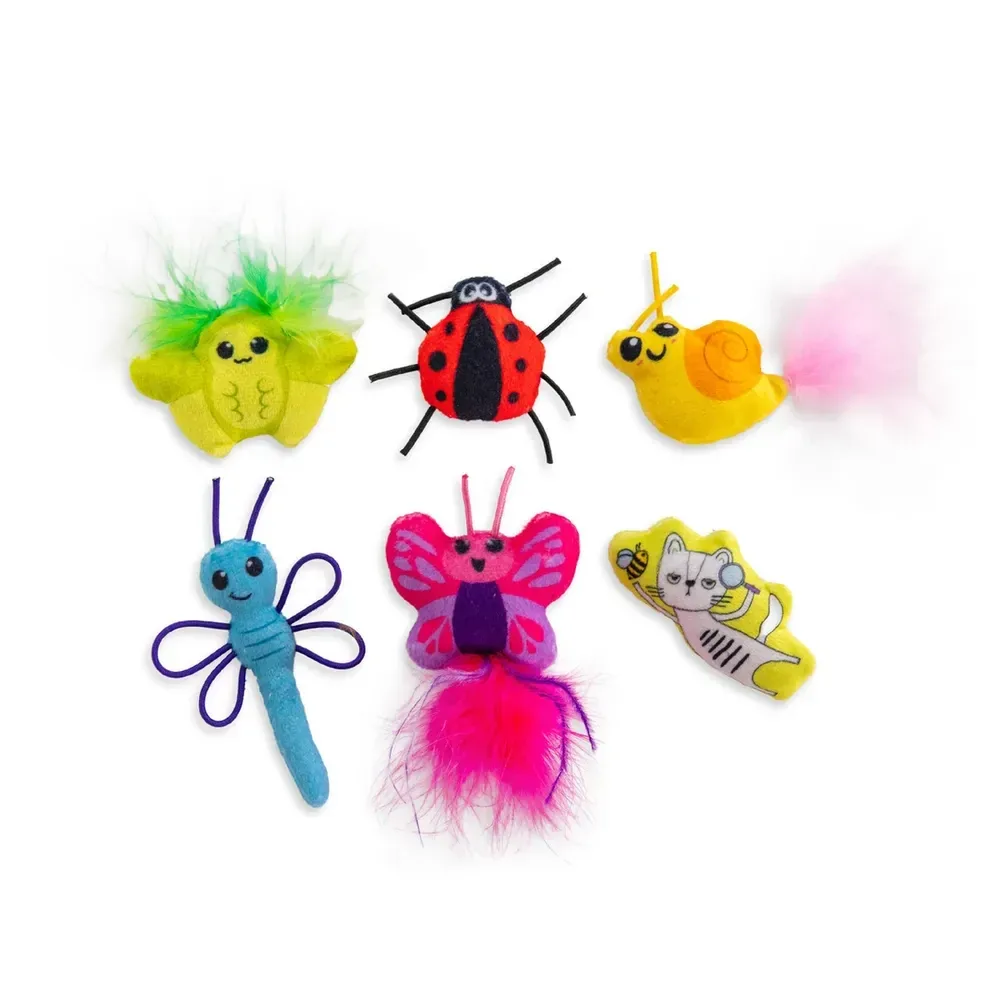 Catstages Cute As A Bug 6-pack Kissanlelukokoelma