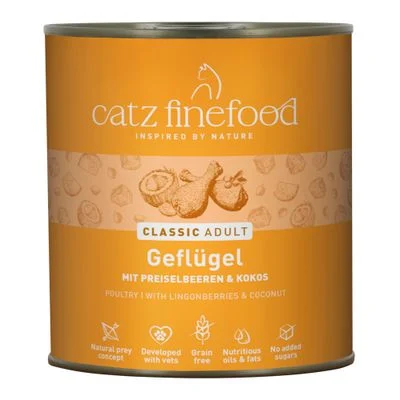 Catz Finefood -purkkiruoka 6 x 800 g siipikarja
