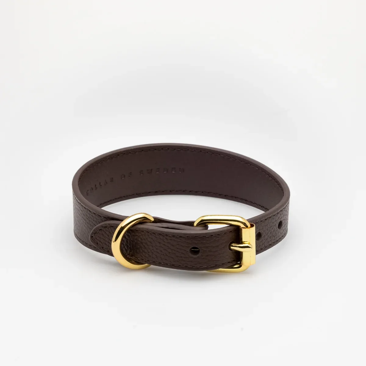 Coffee Brown Dog Collar Thin