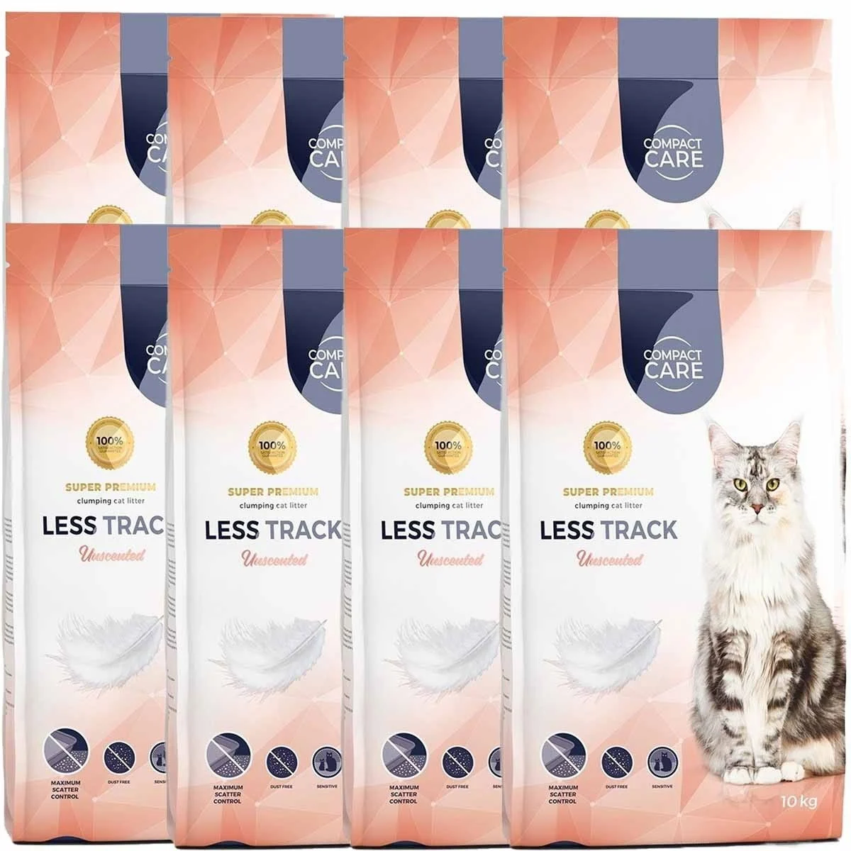 Compact Care Less Track 8 x 10kg