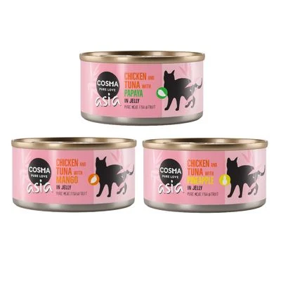 Cosma Asia Fruit hyytelössä 6 x 170 g Hedelmälajitelma 1
