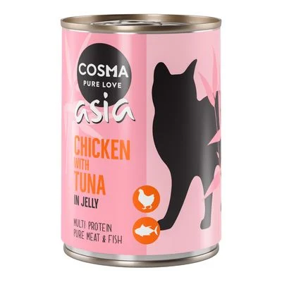 Cosma Asia hyytelössä 6 x 400 g kana & tonnikala