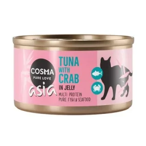 Cosma Asia hyytelössä 6 x 85 g tonnikala & ravunliha