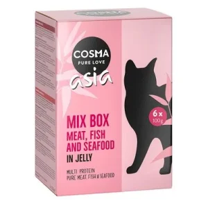 Cosma Asia Pouches 6 x 100 g lajitelma: 6 makua