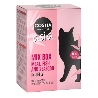 Cosma Asia Pouches 6 x 100 g lajitelma: 6 makua