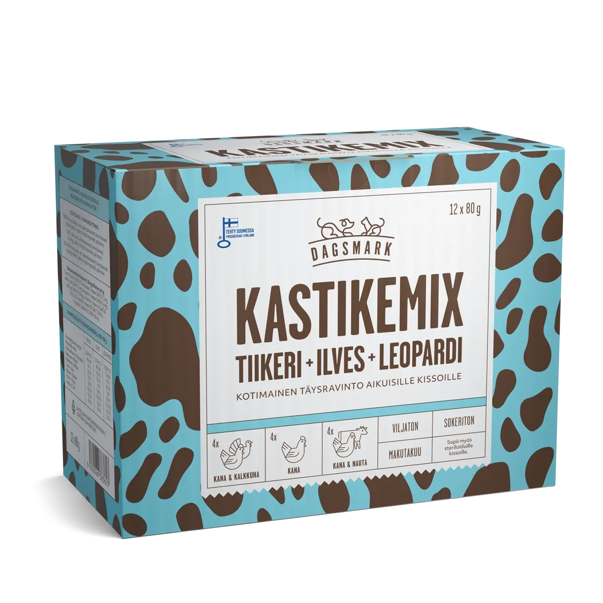 Dagsmark Kastikemix kissoille 12 x 80g