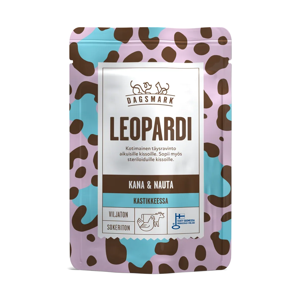 Dagsmark LEOPARDI kanaa ja nautaa kastikkeessa täysravinto