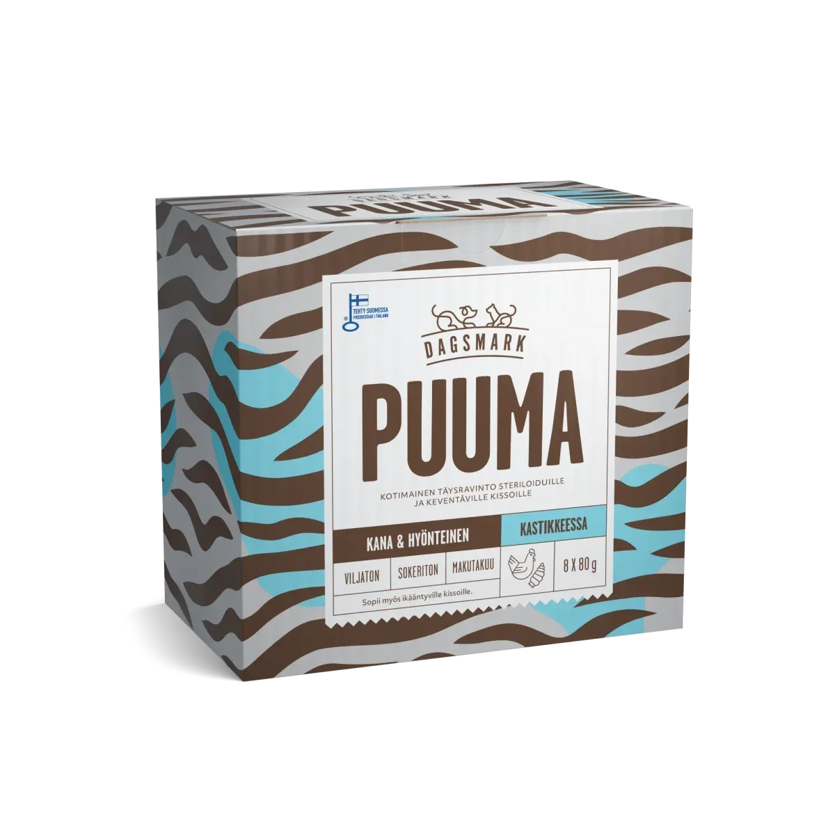 Dagsmark PUUMA kanaa ja hyönteisiä kastikkeessa