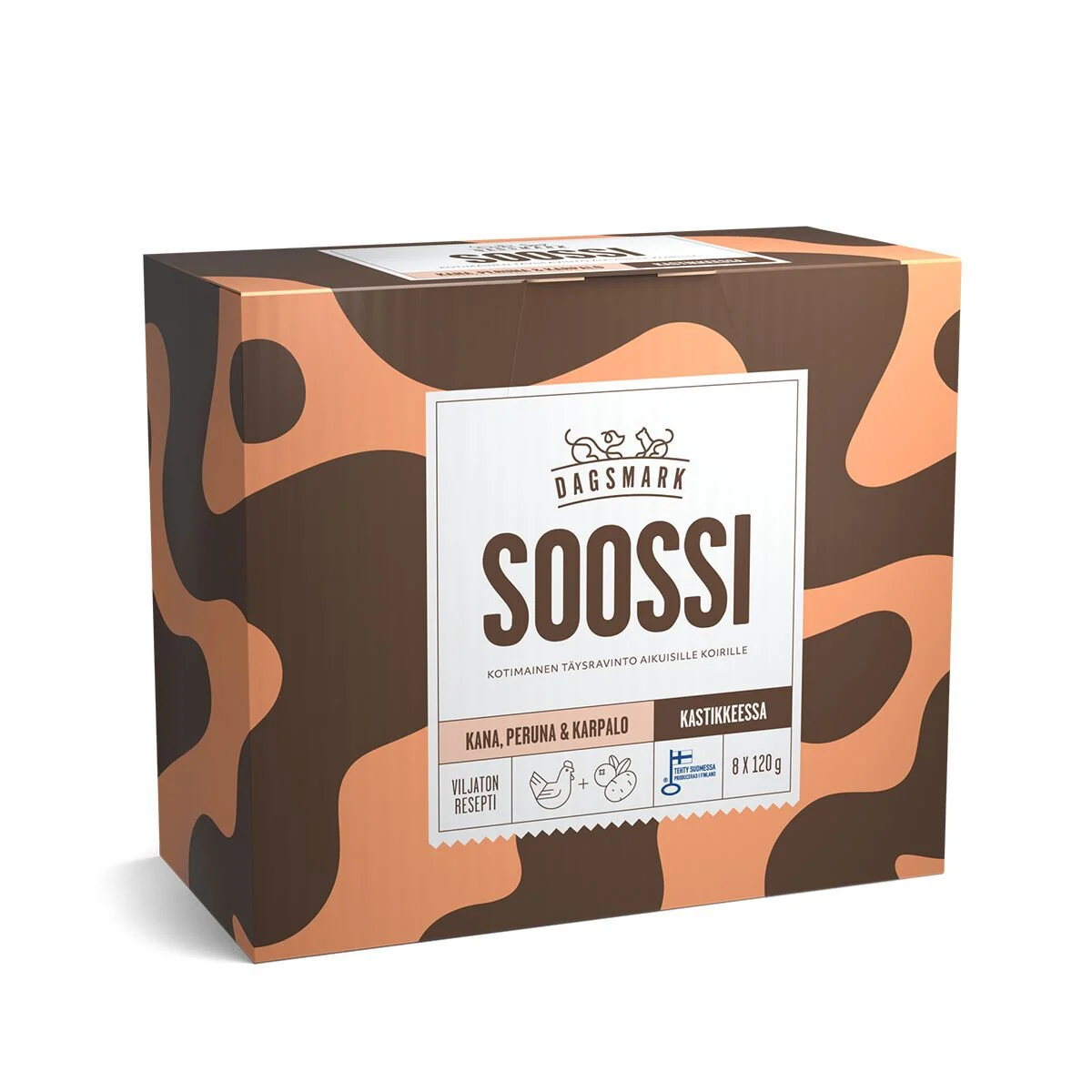 Dagsmark SOOSSI kana-peruna-karpalo kastikkeessa 8 x 120 g