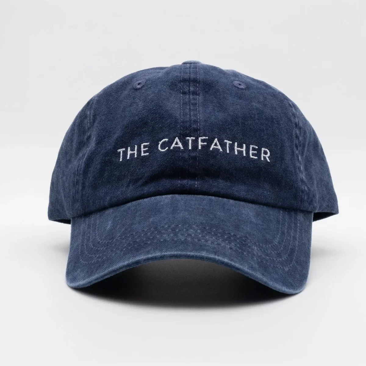 Dark Blue Denim Cap – The Catfather