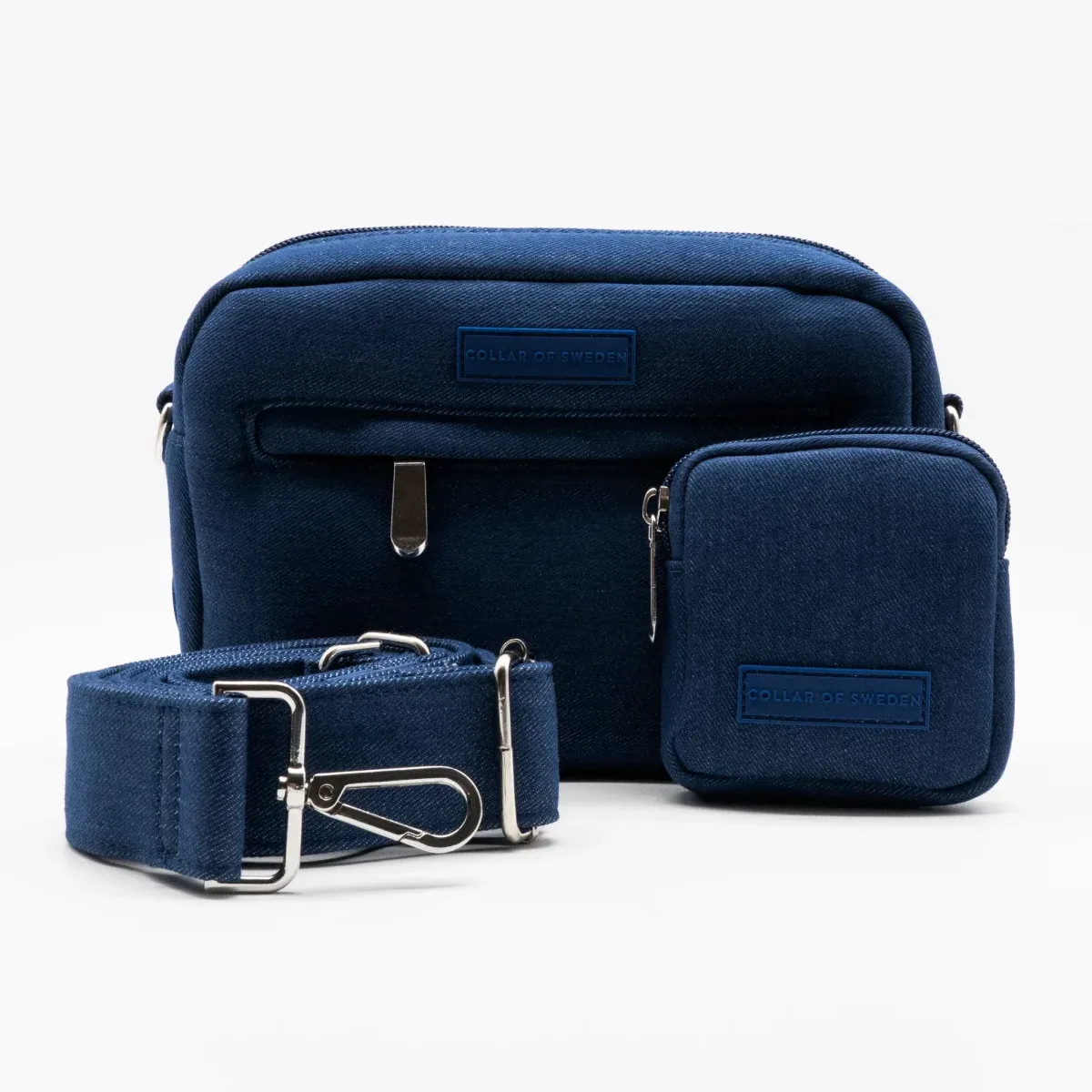 Dark Blue Denim Dog Walking Bag – Crossbody