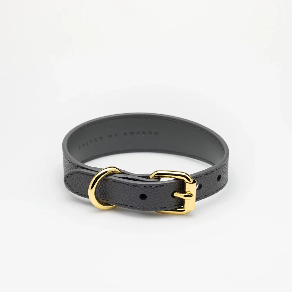 Dark Grey Dog Collar Thin