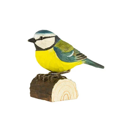 Decobird sinitiainen puinen koristelintu
