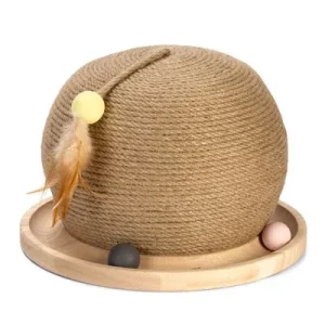 Designed by Lotte puinen raapimispallo, jossa on pallorata Ø 29,5 x K 22 cm