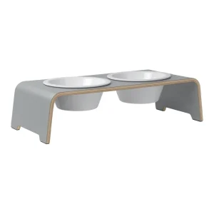 dogBar® Classic korotettu ruokakuppiteline – Harmaa
