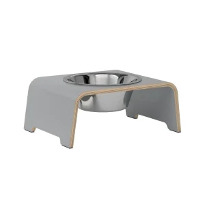 dogBar® Single korotettu ruokakuppi – Harmaa