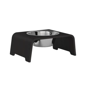 dogBar® Single korotettu ruokakuppi – Tumma tammi