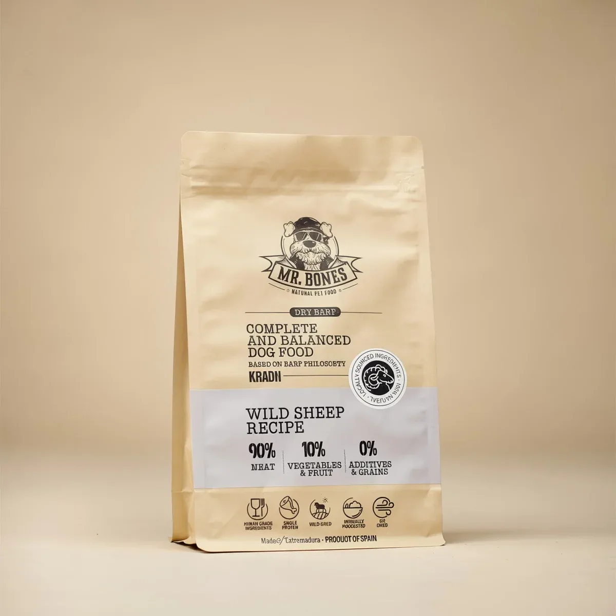 Dry BARF mufloni – viljaton täysravinto koirille