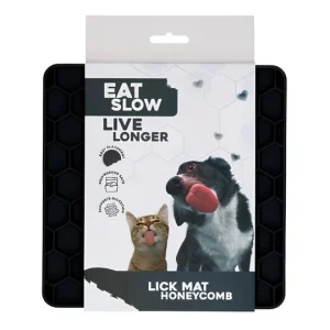Eat Slow Live Longer Fun & Relax Nuolumatto Imukupeilla 19cm Harmaa