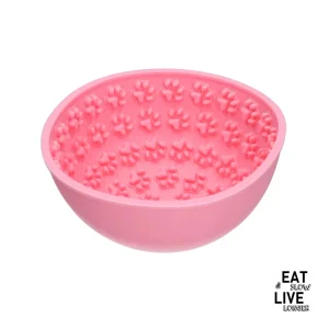 Eat Slow Live Longer Wobble Bowl, aktivointikuppi vaaleanpunainen