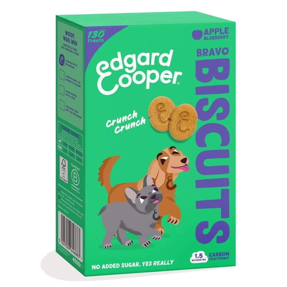 E&C-keksiherkku koiralle, omena-mustikka 400 g