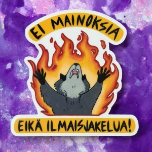 Ei mainoksia eikä ilmaisjakelua – Säänkestävä tarra