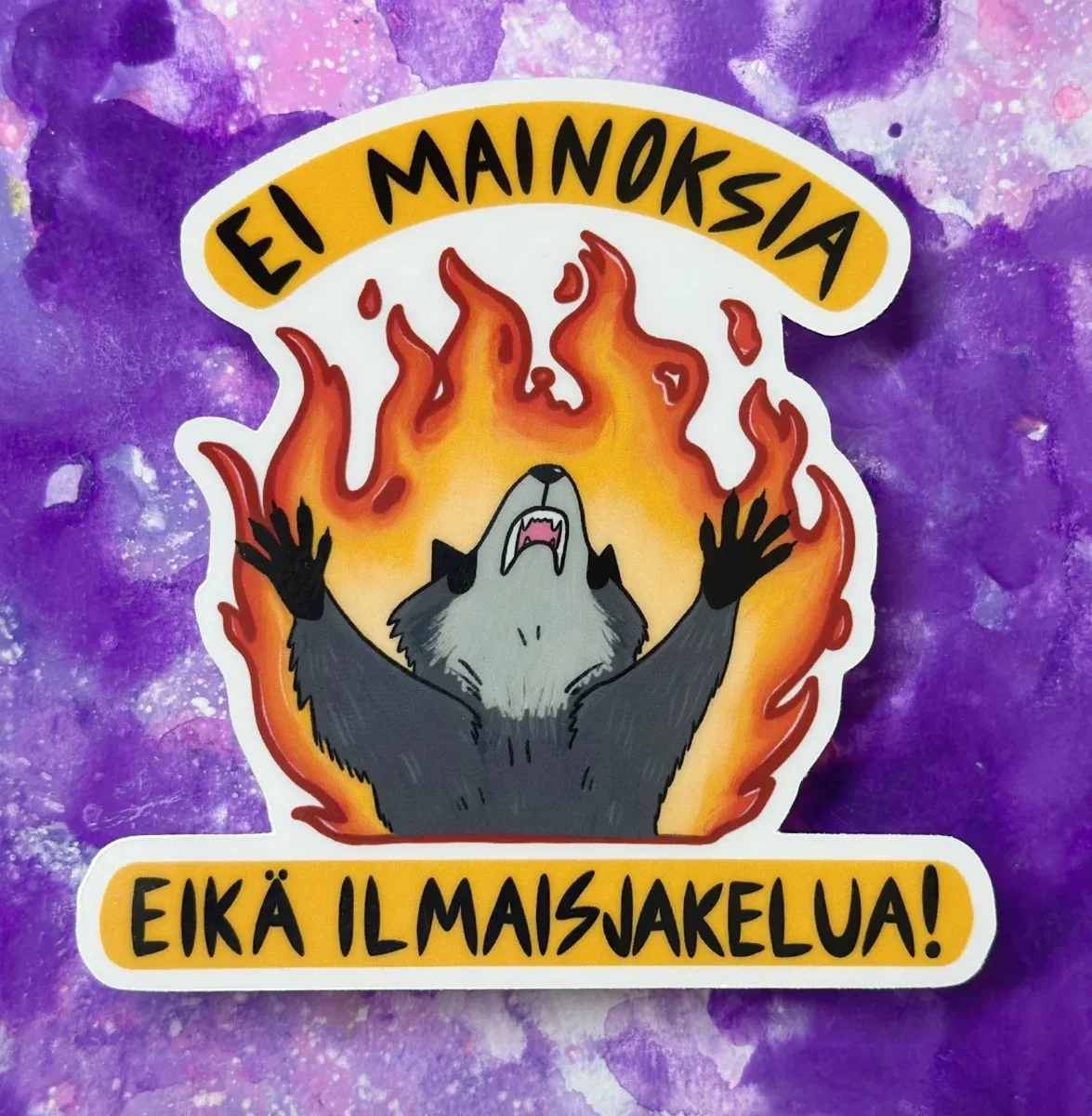 Ei mainoksia eikä ilmaisjakelua – Säänkestävä tarra