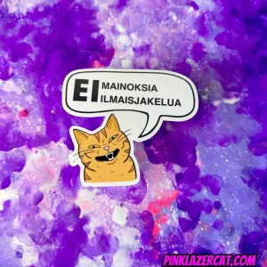 Ei mainoksia/ilmaisjakelua kissa – Säänkestävä tarra