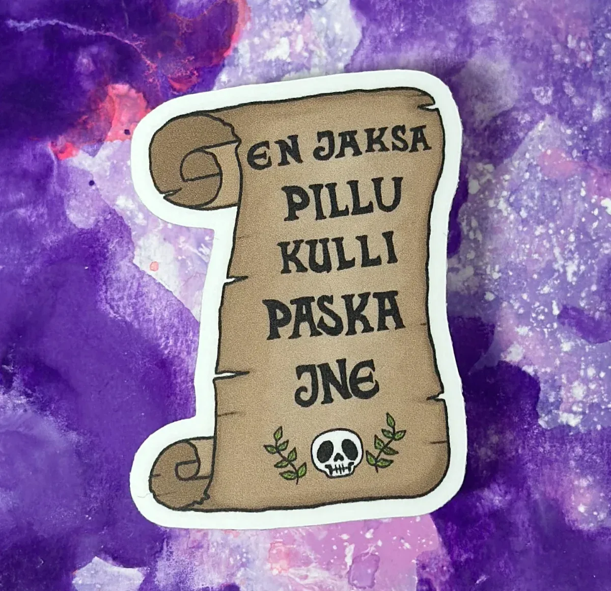 En jaksa pillu kulli paska jne – Säänkestävä tarra