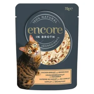 Encore Cat Pouch 16 x 70 g kanaa ja ruskeaa riisiä