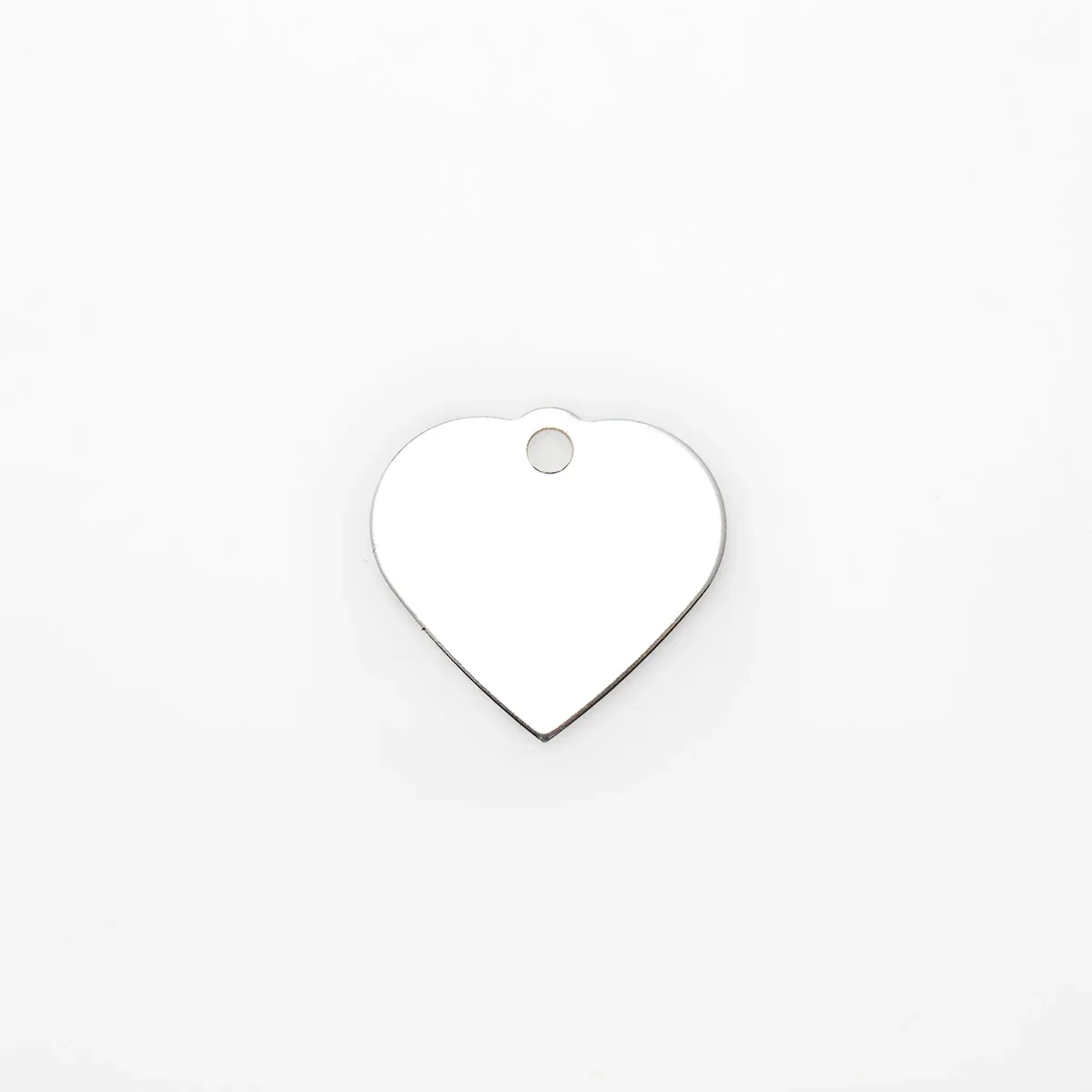 Engraved Dog Tag – Silver Heart