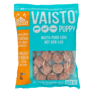 [ENNAKKOTILAUS] Mush Vaisto Puppy Jäänsininen 800g