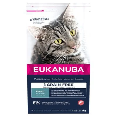 Eukanuba Adult Grain Free lohi 2 kg