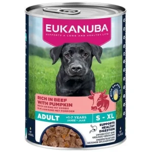 Eukanuba Adult nauta ja kurpitsa 6 x 400 g