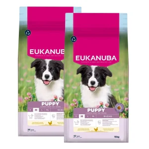 Eukanuba Dog Puppy Medium 2 x 15kg