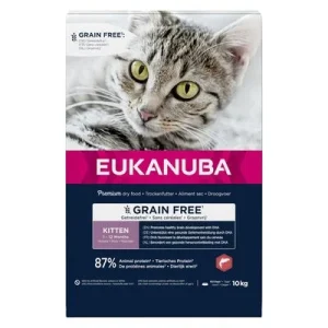 Eukanuba Kitten Grain Free lohi 10 kg