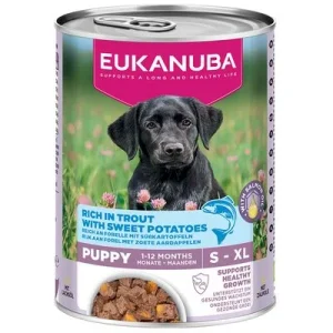Eukanuba Puppy taimen ja bataatti 6 x 400 g