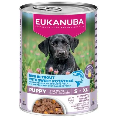 Eukanuba Puppy taimen ja bataatti 6 x 400 g