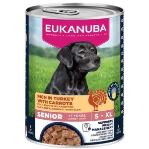 Eukanuba Senior kalkkuna ja porkkana 6 x 400 g